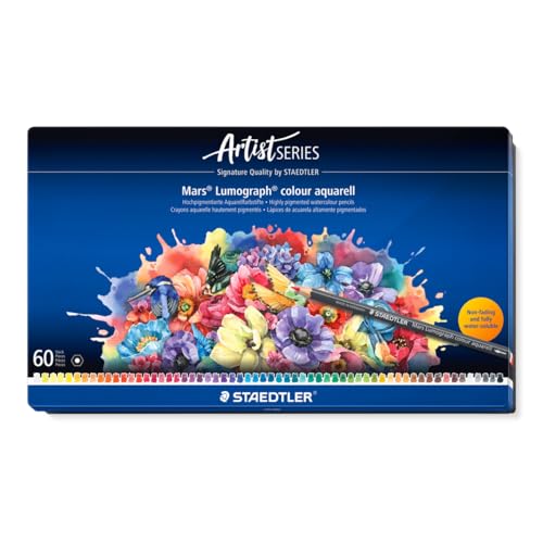Amazon.co.jp: Staedtler Watercolor Pencils - 60 Assorted Colors
